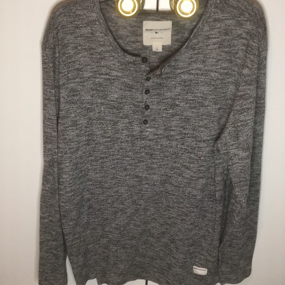 Grey Long-sleeve Shirt